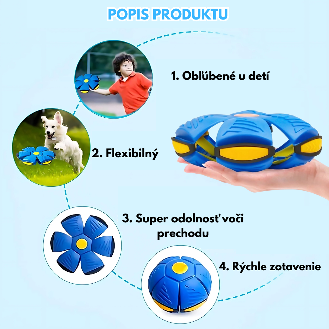 Lietajúca frisbee lopta 2x1