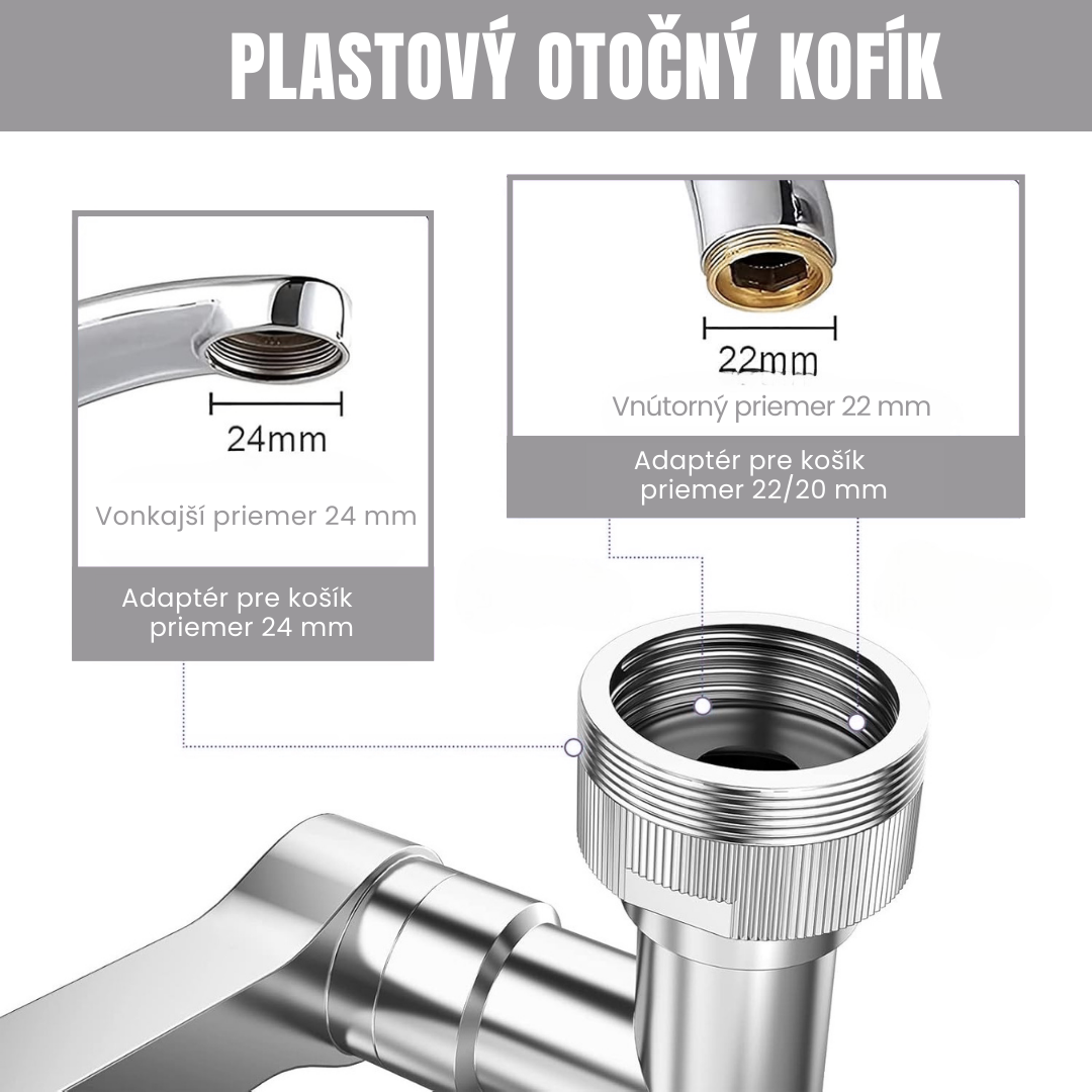 Otočný Kohútik 1080° – AKCIA 2v1