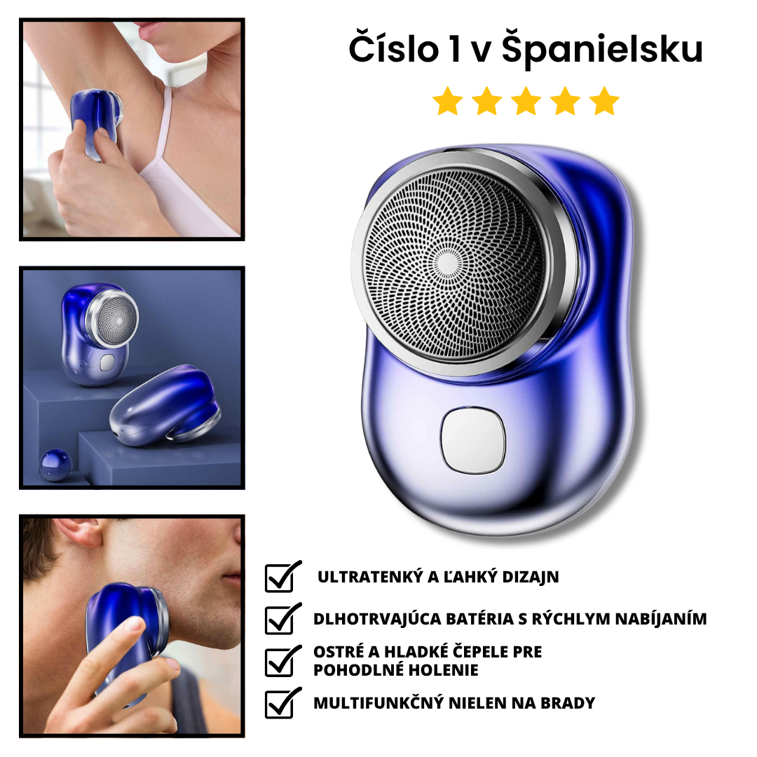 Mini Prenosný Elektrický Holiaci Strojček - ShaverX