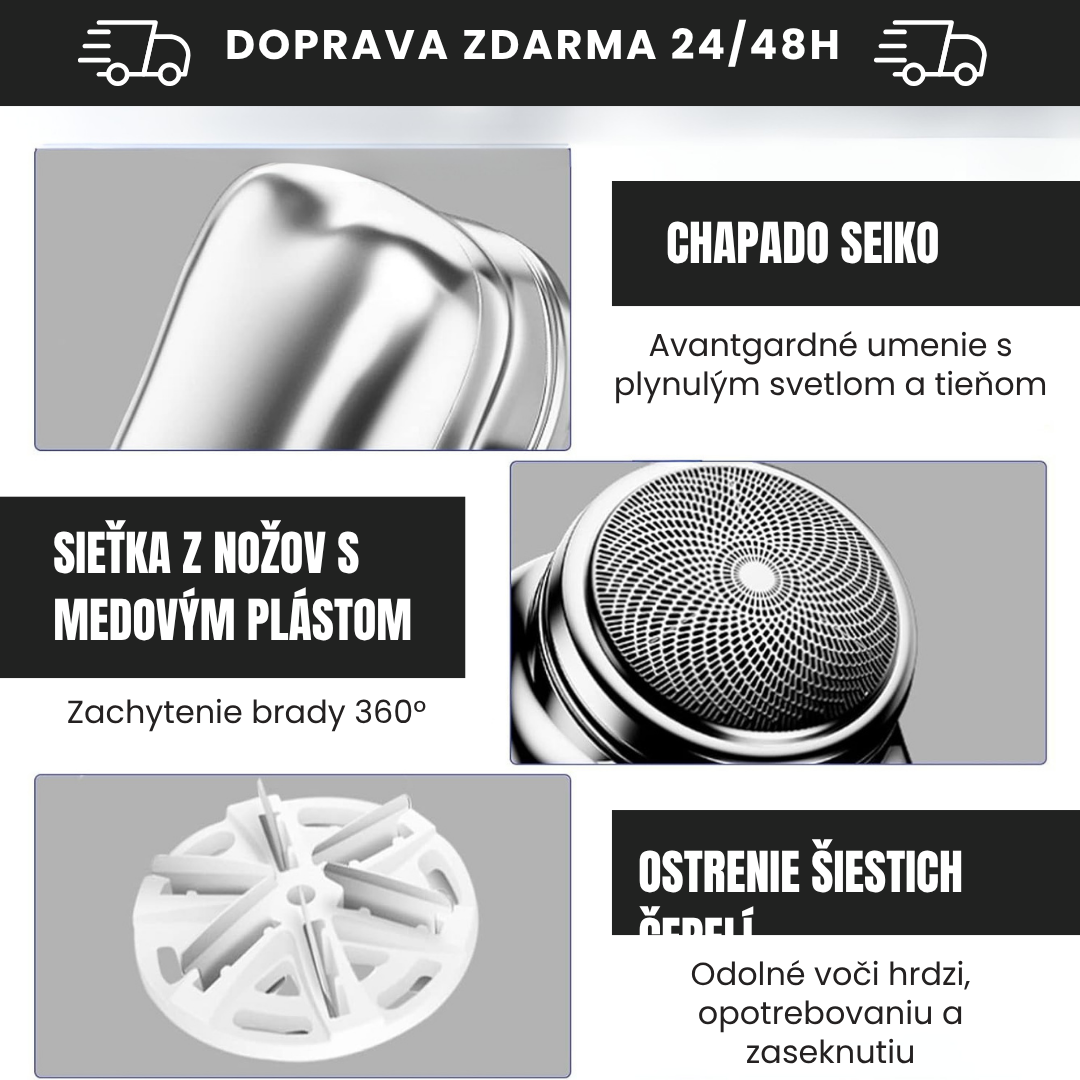 Mini Prenosný Elektrický Holiaci Strojček - ShaverX