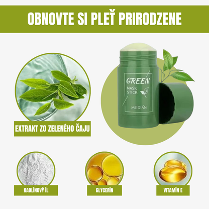 Zelená maska na tvár Ponuka 3 x 1