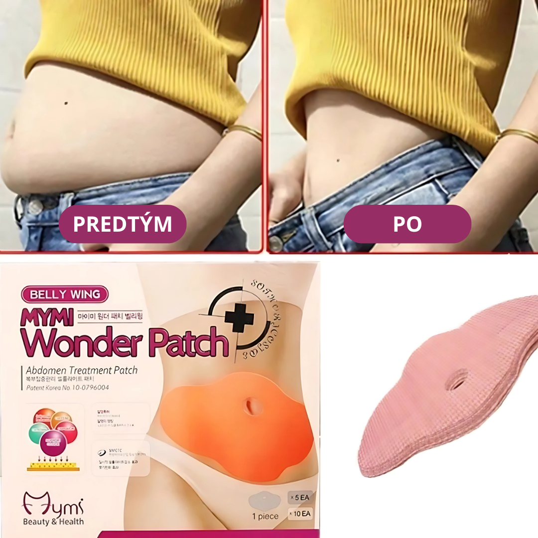 Náplasti na chudnutie na brucho - BALENIE 5 ks
