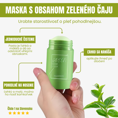 Zelená maska na tvár Ponuka 3 x 1